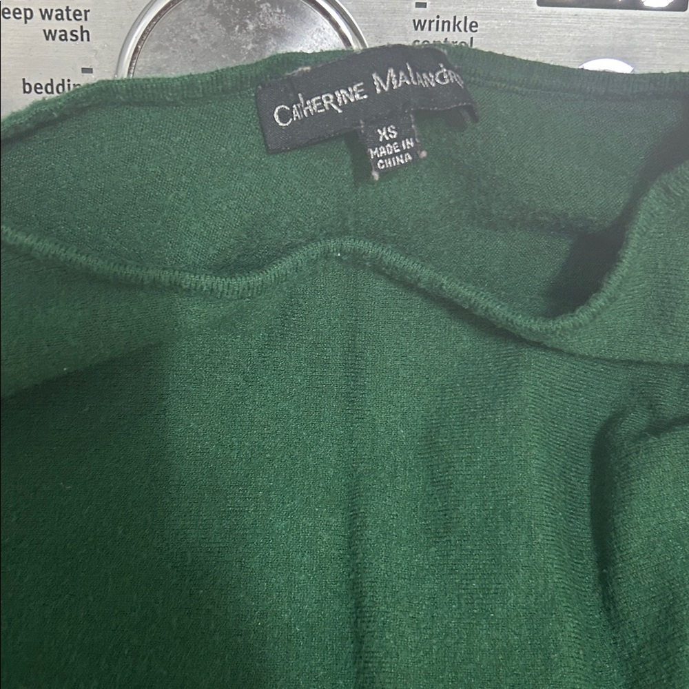 Women’s extra small xs green sweater top - Picture 3 of 5